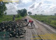Jalan Kalumpang-Margasari Mulai Diperbaiki