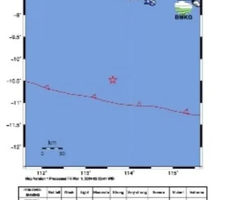 Gempa Guncang Jember dan Teluk Tomini Sulawesi Tengah