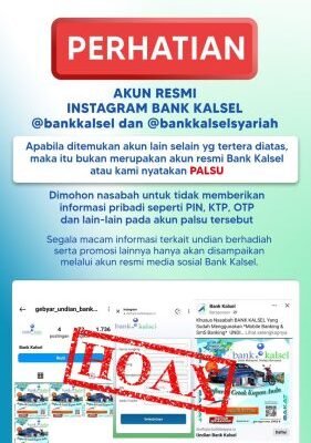 Waspada Modus Penipuan Mengatasnamakan Bank Kalsel, Hadiah Alphard
