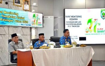 Rapat Monitoring Kesiapan Harjad ke-21 Kabupaten Balangan