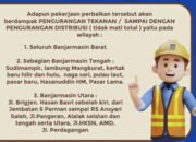 Guna Tingkatkan Pelayanan PT PAM Bandarmasih Ganti Pipa Transfer