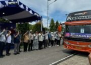 Ratusan Pemudik Lebaran Gratis Dilepas Wagub Kalteng Edy Pratowo