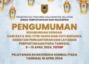 Dipersip Kalsel Laksanakan Fumigasi, Tutup Selama Idul Fitri dan Cuti Bersama 17 Dipersip Kalsel Laksanakan Fumigasi, Tutup Selama Idul Fitri dan Cuti Bersama