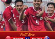 Gol Komang Bawa Indonesia U-23 Taklukkan Australia 1-0 Sekaligus Buka Peluang Lolos