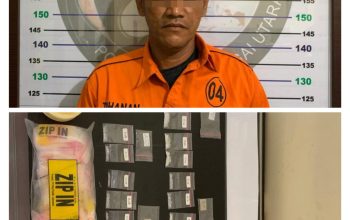 Polres HSU Amankan 25 Paket Sabu di Rumah AS di Perairan Rawa Paminggiran