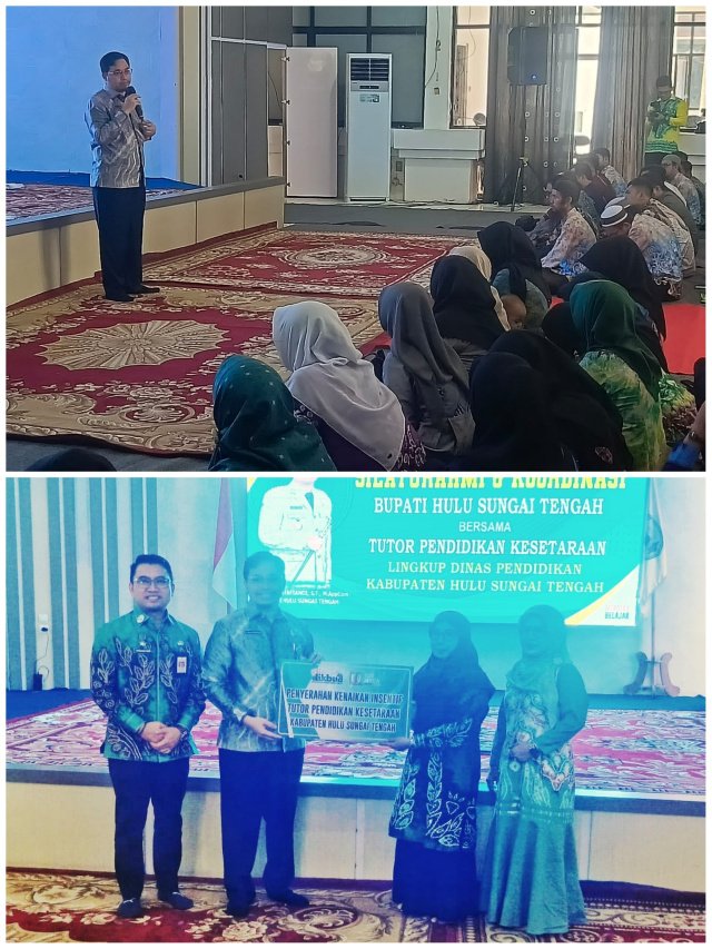 Bupati HST Naikan Insentif Tutor Pendidikan Kesetaraan 1 IMG 20240405 132210