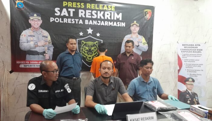 Pencuri Mobil Honda Jazz Diciduk Sat Reskrim Polresta Banjarmasin
