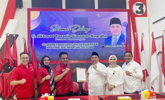 Maju Pilkada Kalsel 2024, H Rozanie Daftar Cawagub ke PDIP Kalsel 1 1000399393 scaled e1716380939704