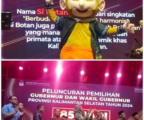 Si Bocah Bekantan Hadir Menjadi Ikon Pemilu Kalsel 2024