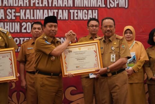 Sekda Nuryakin Kalteng Buka Rakor Pengawasan Capaian Standar Pelayanan Minimal Kabupaten/Kota se-Kalteng 1 IMG 20240521 WA0043 e1716299662559