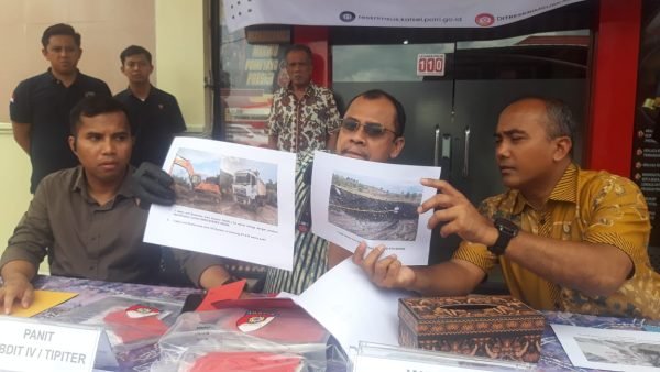 Penambangan Tanpa Izin Mengatasnamakan PT BRH, Dihentikan Polda Kalsel dan Sita 500 Ton Batubara 1 geklar e1715941352204