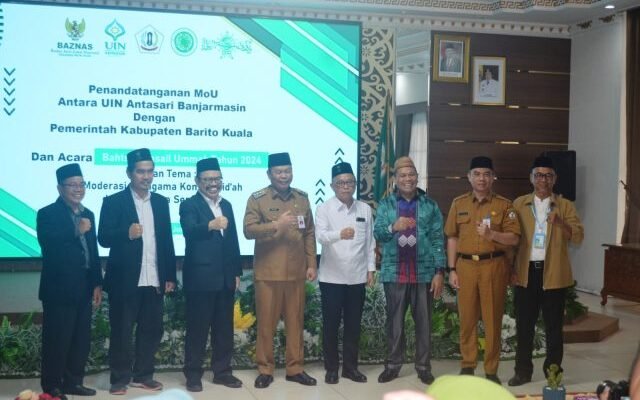 Mujiyat Buka Bahtsul Masail dan MoU Pendidikan Bersama UIN Antasari