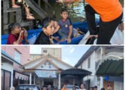 BRI Kanca Batulicin Bagikan Bantuan Sembako bagi Korban Banjir Sungai Danau Kec. Satui