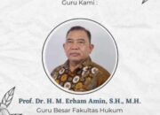 Guru Besar Fakultas Hukum ULM Prof Dr HM Erham Amin SH MH Telah Berpulang