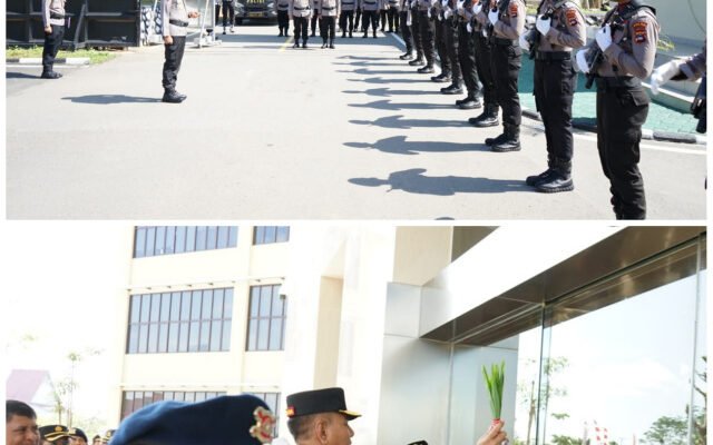 Resmi Pindah, Polda Kalsel Gelar Upacara di Markas Banjarbaru