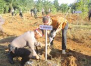 Sambut HUT Bhayangkara Ke-78 Ratusan Bibit Pohon Ditanam