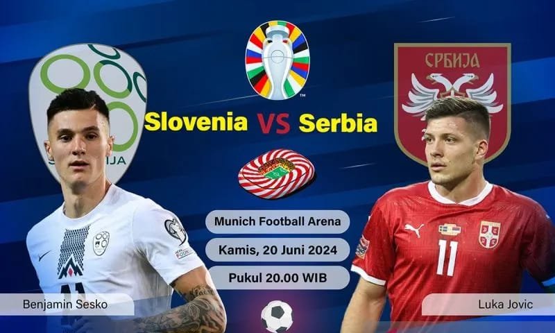 Slovenia Versus Serbia, Saling Sikut Dua Wakil Balkan 1 IMG 20240620 WA0032