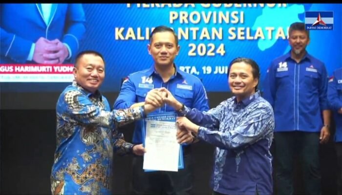 Muhidin – Hasnur Kantongi SK Demokrat Maju Pilgub Kalsel 2024