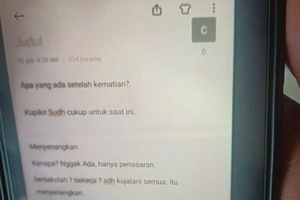 Ini Pesan Almarhum AHM Sebelum Terjun dari Tower BTS Batu Benawa Banjarmasin