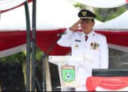 Zairullah Pimpin Upacara Peringatan HUT RI Ke 79 Di Halaman Kantor Bupati Gunung Tinggi