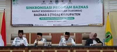Rakorda BAZNAS Tiga Kabupaten Digelar di HSU 1 Hal 4 HSU 4 klm