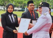Pengibaran Merah Putih di Tabalong Berjalan Khidmat