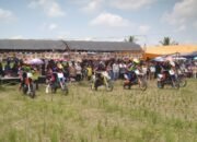 Desa Taras Padang Gelar Balap Motor Cross Antar Desa