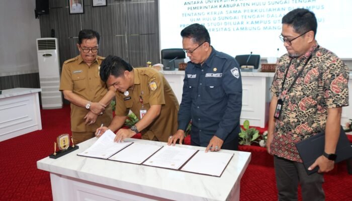 Sport Program PSDKU, Pemkab HST Teken MoU dengan ULM