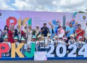 Diluar Dugaan SDN Pasar Lama 1 Boyong Piala Senam Sadar Lalu Lintas 2024