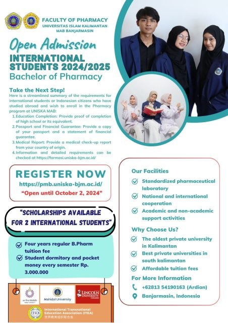 Fakultas Farmasi Uniska Menerima Mahasiswa Luar Negeri untuk Berkuliah 1 IMG 20240915 WA0041 e1726408009570