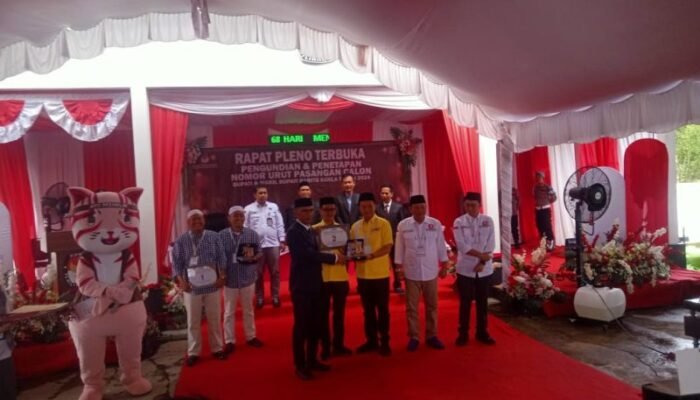 Ini Nomor Urut Tiga Paslon Bupati dan Wakil Bupati Batola