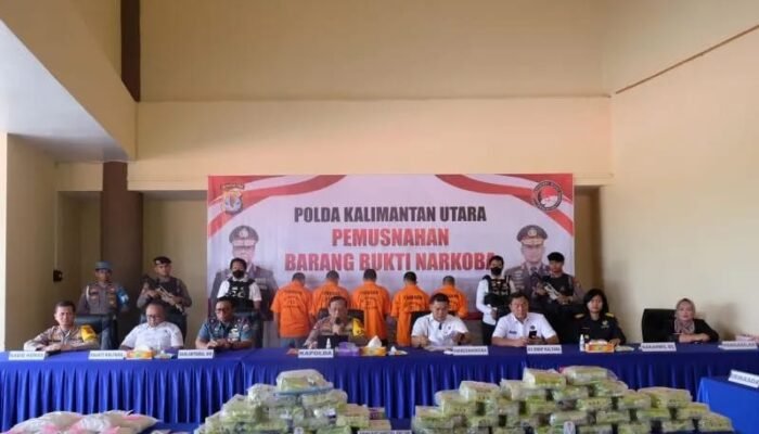 Sebanyak 51,5 Kilogram Sabu Dimusnahkan Polda Kaltara