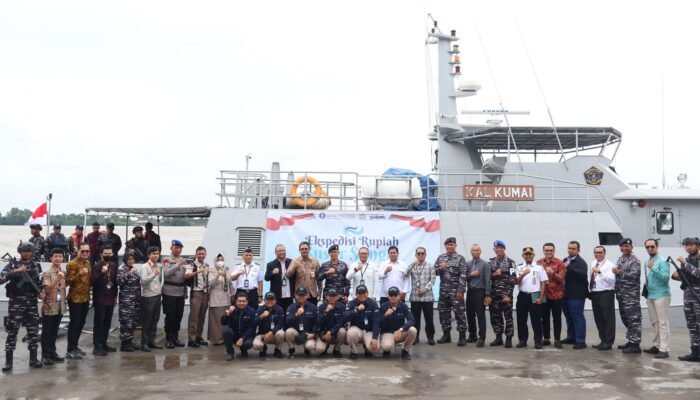 Bank Indonesia bersama TNI AL Gelar Ekpedisi Rupiah Susur Sungai di Wilayah Kalimantan Selatan