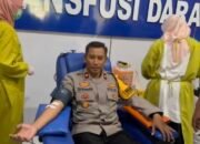 Donor Darah Tandai Peringatan Humas Polri Ke-73 di Polres HST