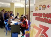 Peringati HUT Humas Polri ke-73, Ada Gelaran Donor Darah Bersama