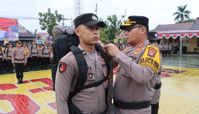 Polres HST Apel Pengeseran Pasukan Pengamanan TPS 3 IMG 20241125 WA0056