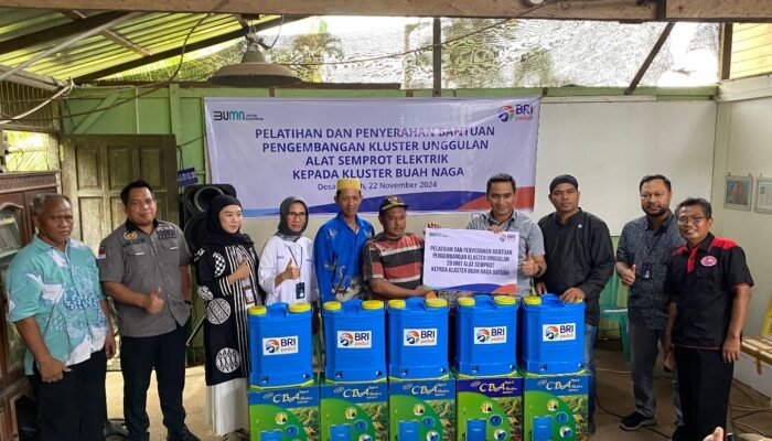 Bentuk Nyata Pemberdayaan BRI KC Tenggarong kepada Petani Buah Naga Desa Batuah