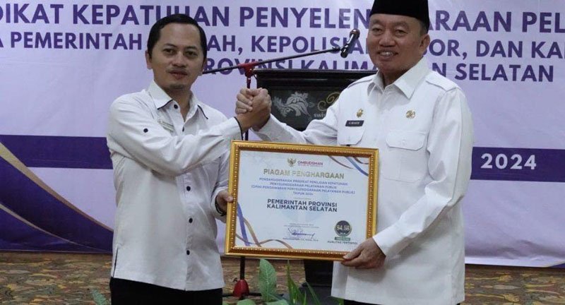 1 35 klm Kontrak Pemprov 11 Raih kategori hijau kepatuhan pelayanan publik