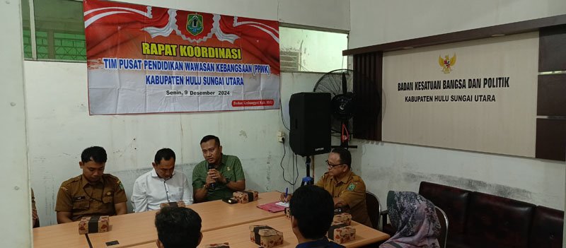 Kesbangpol HSU Gelar Rakor PPWK 1 Hal 8 HSU 4 klm