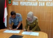 Dispersip Kalsel Lakukan MoU dengan LPKA Klas I Martapura, Dwi Berikan Apresiasi Perpus Palnam