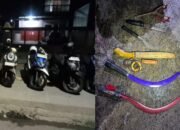 Diduga akan Tawuran Dikejar Tim Macan Polsek Banjarmasin Barat, Amankan Sepeda Motor dan Sajam