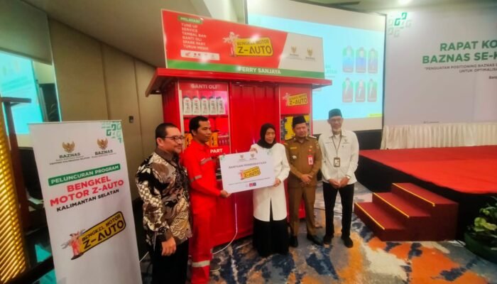 Monalisa Senang Dapat Bantuan Kompresor, Baznas RI dan Kalsel Bina 40 Bengkel