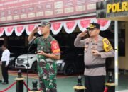 Dandim 1002 HST Pimpin Apel Gabungan di Polres 34 Dandim 1002 HST Pimpin Apel Gabungan di Polres