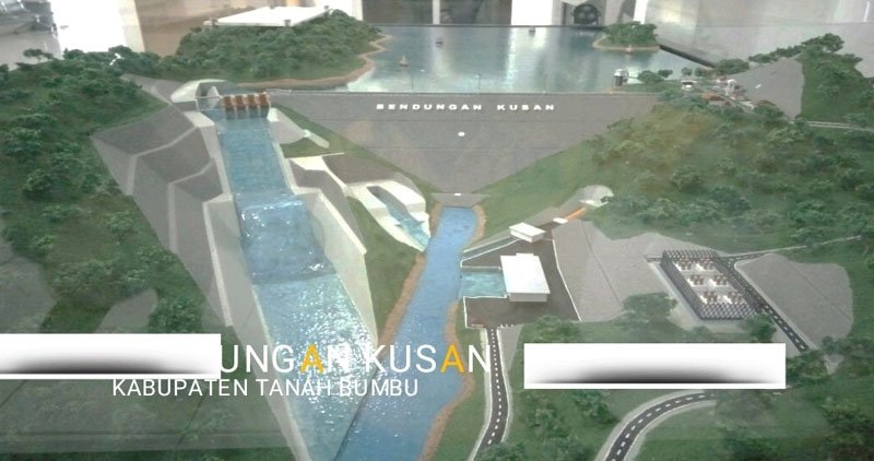 Bendungan dan PLTA tak Terealisasi 1 1 utama 55 klm 6 cm bendungan