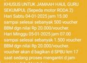 SPBU Km 17 Bagikan BBM Gratis Untuk Jemaah Haul Guru Sekumpul 25 SPBU Km 17 Bagikan BBM Gratis Untuk Jemaah Haul Guru Sekumpul