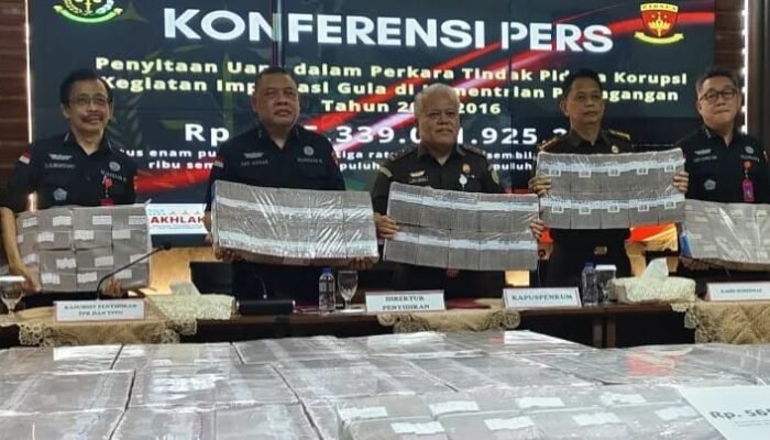 Uang Rp565 Miliar Disita Kejagung dalam Kasus Importasi Gula