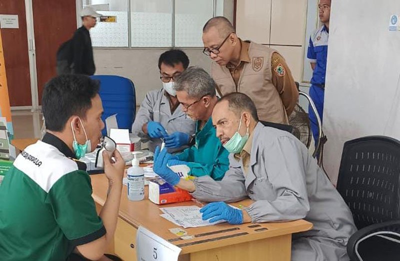 Puluhan Sopir AKAP Jalani Skrining Kesehatan, 1 Pengemudi Positif Napza 1 Hal 6 3 KLm Akab sekrening