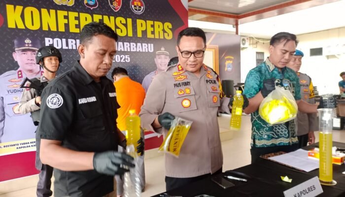 Polres Banjarbaru Ungkap Kasus Pemalsuan Minyak Goreng Bermerek Minyakita