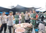 Monitor Harga, Dandim dan Kapolres HST Sidak Pasar Keramat Barabai