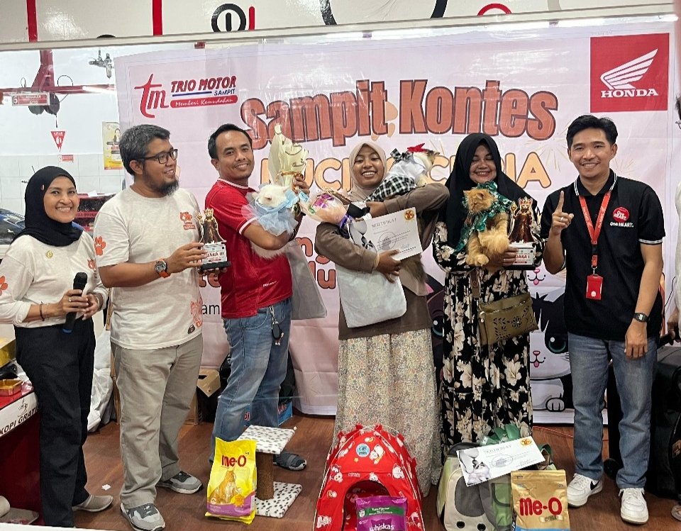 Tingkatkan Kepedulian Hewan Peliharaan, Trio Motor Sampit Gelar Kontes Kucing Ceria 1 IMG 20250308 141237